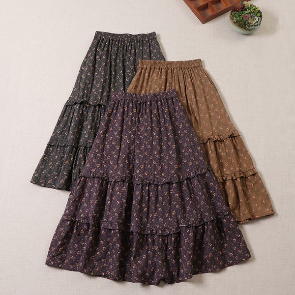 skirts japanese style sen girls' cotton linen leather elastic waist lace flower print loose women's leather 230410, Black
skirts japanese style sen girls' cotton linen leather elastic waist lace flower print loose women's leather 230410, Black