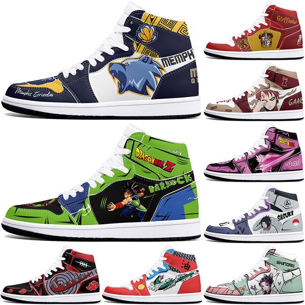 New diy classics customized shoes sports basketball shoes 1s men women antiskid damping anime customized figure sneakers 501587