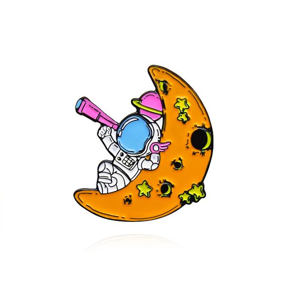 astronauts leisurely explore the mysteries of the universe with astronomical telescopes on the moon cartoon brooch cute anime movies games h, Blue
astronauts leisurely explore the mysteries of the universe with astronomical telescopes on the moon cartoon brooch cute anime movies games h, Blue