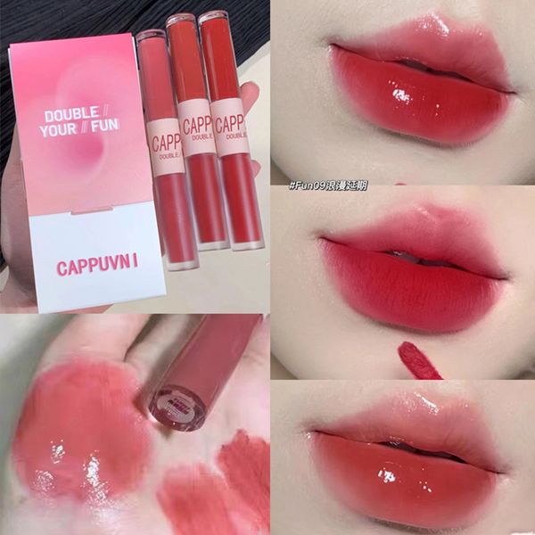 3pcs/set cute double head mirror water lip gloss matte lip glaze transparent glass waterproof liquid lipstick nude clear tint makeup
3pcs/set cute double head mirror water lip gloss matte lip glaze transparent glass waterproof liquid lipstick nude clear tint makeup