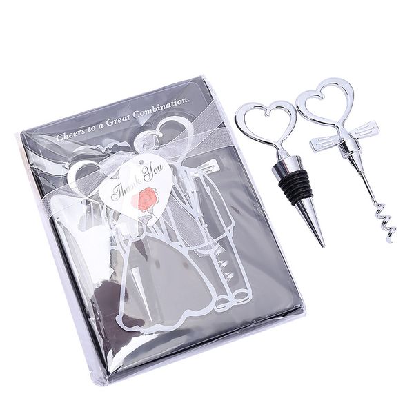 bottle favors 2pcs/set love heart corkscrew wine bottle opener and wine ser wedding gift favors for guests bottle opener, Black
bottle favors 2pcs/set love heart corkscrew wine bottle opener and wine ser wedding gift favors for guests bottle opener, Black