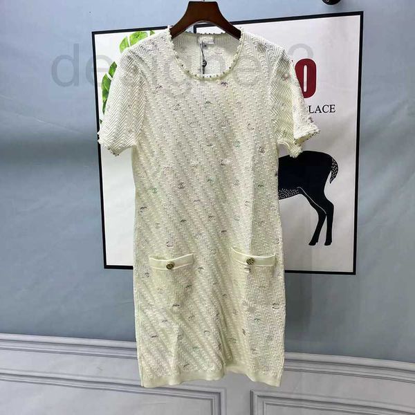 casual dresses designer xiaoxiangfeng knitted short sleeve women's spring/summer 2023 french colorful pearl round neck mid length 7ksn, Black;gray
casual dresses designer xiaoxiangfeng knitted short sleeve women's spring/summer 2023 french colorful pearl round neck mid length 7ksn, Black;gray