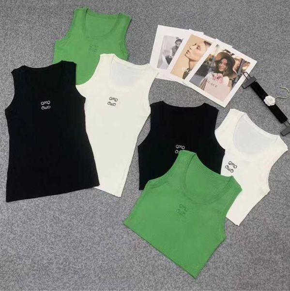 women knits r embroidery t shirt sleeveless breathable knitted knits tee sport tank vest yoga tees s2, White
women knits r embroidery t shirt sleeveless breathable knitted knits tee sport tank vest yoga tees s2, White