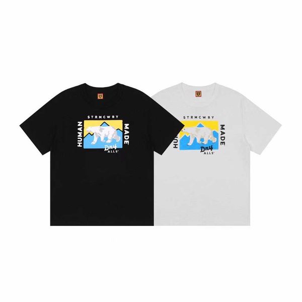 2023 human made letter polar bear print day fashion loose versatile couple t-shirt, Black;white
2023 human made letter polar bear print day fashion loose versatile couple t-shirt, Black;white