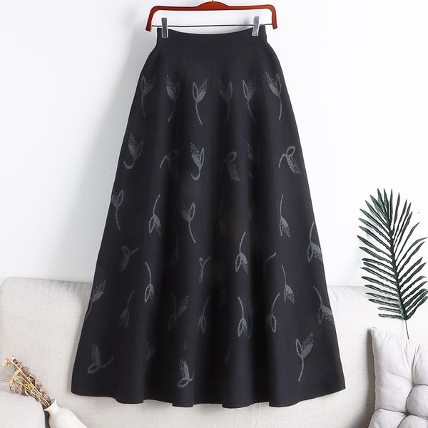 skirts vintage knitted ski high waist elastic jupe flower strapless faldas autumn long a-line ski casual women's wear direct 230410, Black
skirts vintage knitted ski high waist elastic jupe flower strapless faldas autumn long a-line ski casual women's wear direct 230410, Black