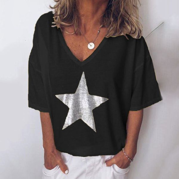 women's t-shirt summer five-pointed star printing simple but not simple 3d women's v-neck t-shirt casual street multi-color for gi, White
women's t-shirt summer five-pointed star printing simple but not simple 3d women's v-neck t-shirt casual street multi-color for gi, White