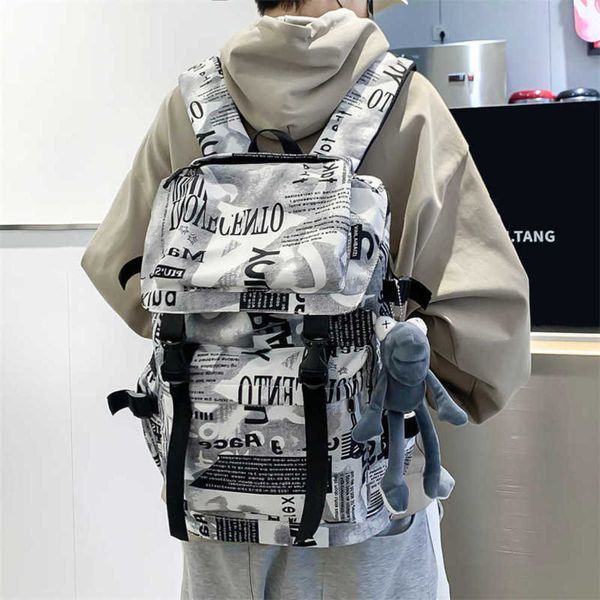 backpackbackpack men's new fashion high-capacity couple backpack women's junior high school students' schoolbag 230228
backpackbackpack men's new fashion high-capacity couple backpack women's junior high school students' schoolbag 230228