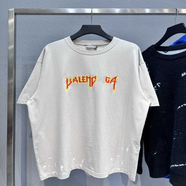 2023 new designer womens t shirt high-end shirt high edition family lightning letter speckle print heavy wash washed worn hole loose sleeve, White;black
2023 new designer womens t shirt high-end shirt high edition family lightning letter speckle print heavy wash washed worn hole loose sleeve, White;black