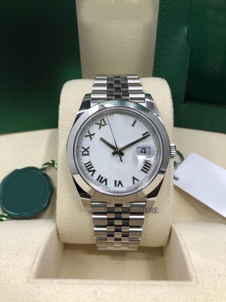 box papers high-quality watch new datejust 41 stainless steel white roman watch 41mm 126300 bracelet mechanical automatic men watches, Slivery;brown
box papers high-quality watch new datejust 41 stainless steel white roman watch 41mm 126300 bracelet mechanical automatic men watches, Slivery;brown
