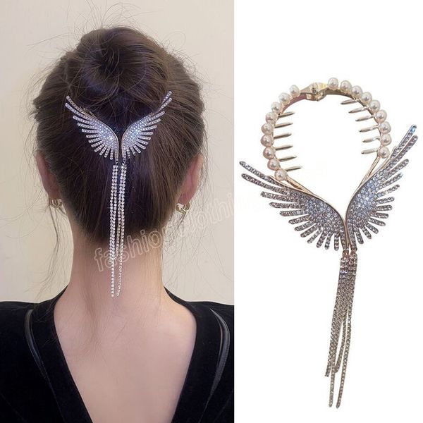 fashion butterfly tassel hair clips for women hair accessories elegant rhinestone ponytail buckle hairpin long fringe hair claw, Slivery;white
fashion butterfly tassel hair clips for women hair accessories elegant rhinestone ponytail buckle hairpin long fringe hair claw, Slivery;white