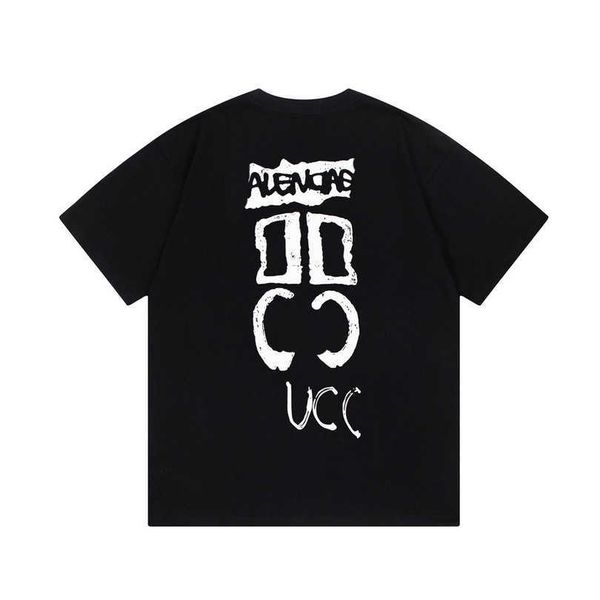 2023 new women's tshirt edition family co branded letter printed sleeve t-shirt relaxed loose fit, White;black
2023 new women's tshirt edition family co branded letter printed sleeve t-shirt relaxed loose fit, White;black