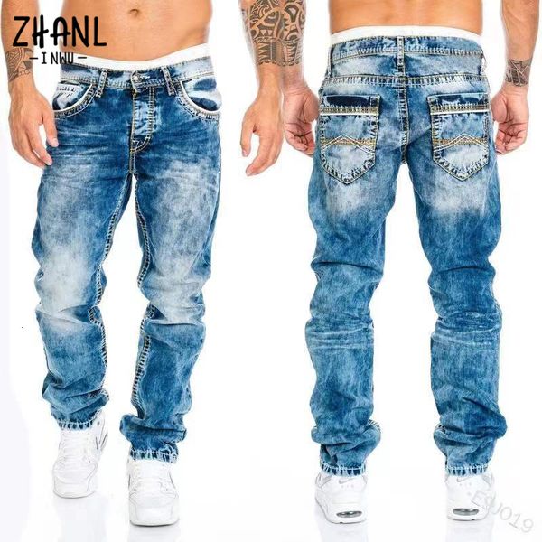 men's jeans straight jeans man vintage wash denim pants spring summer boyfriend baggy jeans men streetwear cacual designer cowboy trous, Blue
men's jeans straight jeans man vintage wash denim pants spring summer boyfriend baggy jeans men streetwear cacual designer cowboy trous, Blue