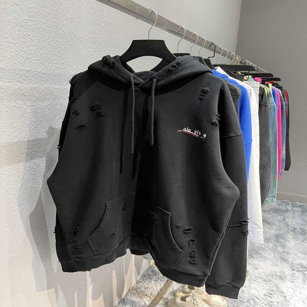 womens designer t shirt shirt high edition coke perforated worn hoodie dyed pure thick couple, Black
womens designer t shirt shirt high edition coke perforated worn hoodie dyed pure thick couple, Black