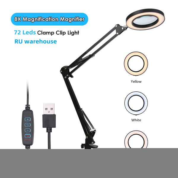 magnifying glasses kkmoon illuminated magnifier 8x usb 3 colors 72 led magnifying glass for soldering iron repair/table lamp/skincare beauty
magnifying glasses kkmoon illuminated magnifier 8x usb 3 colors 72 led magnifying glass for soldering iron repair/table lamp/skincare beauty