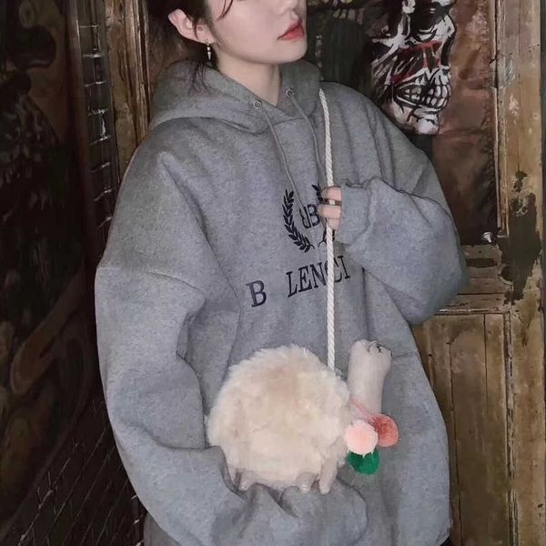 2023 new women's tshirt shirt edition early spring classic wheat ear letter print hooded top, Black
2023 new women's tshirt shirt edition early spring classic wheat ear letter print hooded top, Black
