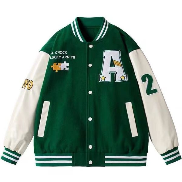 men's jackets 2023 spring retro letter embroidered coat y2k street hip hop trend baseball uniform couple casual loose jacket 230410, Black;brown
men's jackets 2023 spring retro letter embroidered coat y2k street hip hop trend baseball uniform couple casual loose jacket 230410, Black;brown