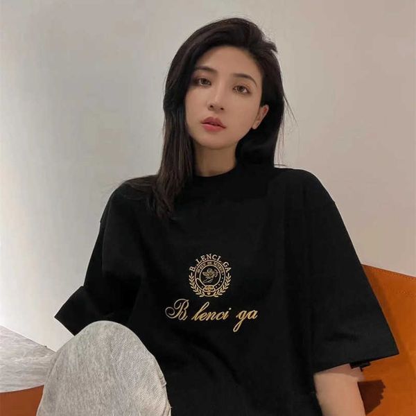 womens designer t shirt tracksuit high edition summer family valentine's day exclusive cupid gold embroidery sleeve t-shirt, White;black
womens designer t shirt tracksuit high edition summer family valentine's day exclusive cupid gold embroidery sleeve t-shirt, White;black