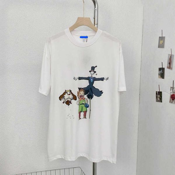 designer summer women t shirt shirt high-end luojia scarecrow cartoon printed sleeve t-shirt 2023 summer casual same top, White
designer summer women t shirt shirt high-end luojia scarecrow cartoon printed sleeve t-shirt 2023 summer casual same top, White