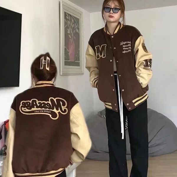 men's jackets american retro letter embroidered y2k street trend wild pilot baseball uniform casual harajuku loose coats fashion 230410, Black;brown
men's jackets american retro letter embroidered y2k street trend wild pilot baseball uniform casual harajuku loose coats fashion 230410, Black;brown