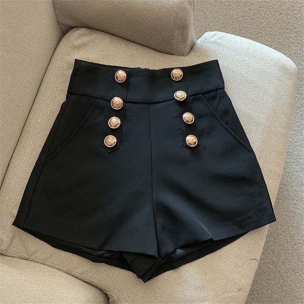 women's shorts retro double layer high waist ultra thin wide leg black boots and shorts for women's spring/summer full matching ro, White;black
women's shorts retro double layer high waist ultra thin wide leg black boots and shorts for women's spring/summer full matching ro, White;black