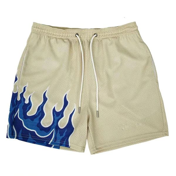 men's shorts summer mesh breathable men gym basketball running quick drying flame print fashion 230410, White;black
men's shorts summer mesh breathable men gym basketball running quick drying flame print fashion 230410, White;black