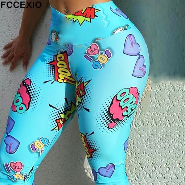 women's leggings fccexio cartoon print high waist leggins fitness women leggings tights running workout pants push up gym leggings 2304, Black
women's leggings fccexio cartoon print high waist leggins fitness women leggings tights running workout pants push up gym leggings 2304, Black