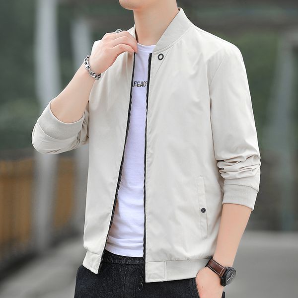 men's jackets autumn bomber baseball jacket men fashion slim fit coat streetwear solid color male outwear zipper casual brand 230410, Black;brown
men's jackets autumn bomber baseball jacket men fashion slim fit coat streetwear solid color male outwear zipper casual brand 230410, Black;brown