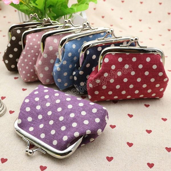women girls coin purse polk dot design printed wallet lady kids small purse coin pouch bag key bag hand bag metal kiss clips, White
women girls coin purse polk dot design printed wallet lady kids small purse coin pouch bag key bag hand bag metal kiss clips, White