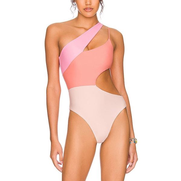 color-blocking women's high-quality nylon swimwear one-piece color-blocking women's swimwear new, White;black
color-blocking women's high-quality nylon swimwear one-piece color-blocking women's swimwear new, White;black