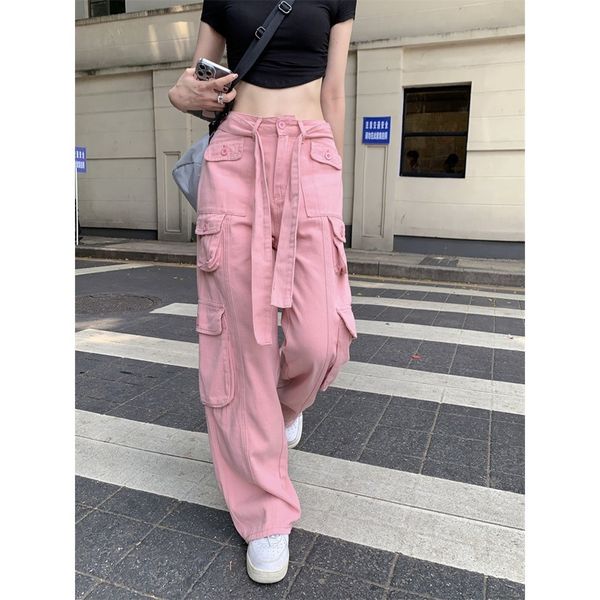 women s pants s y2k pockets cargo women straight full length harajuku vintage 90s aesthetic trousers wide leg baggy 2023 230410, Black;white
women s pants s y2k pockets cargo women straight full length harajuku vintage 90s aesthetic trousers wide leg baggy 2023 230410, Black;white