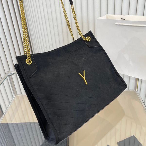 

YS Stitching Designer Bag Large Capacity Crossbody Bags Soft PU Women Shoulder Bag Fashion Letter Shopping Bags Free Shipping, Black1