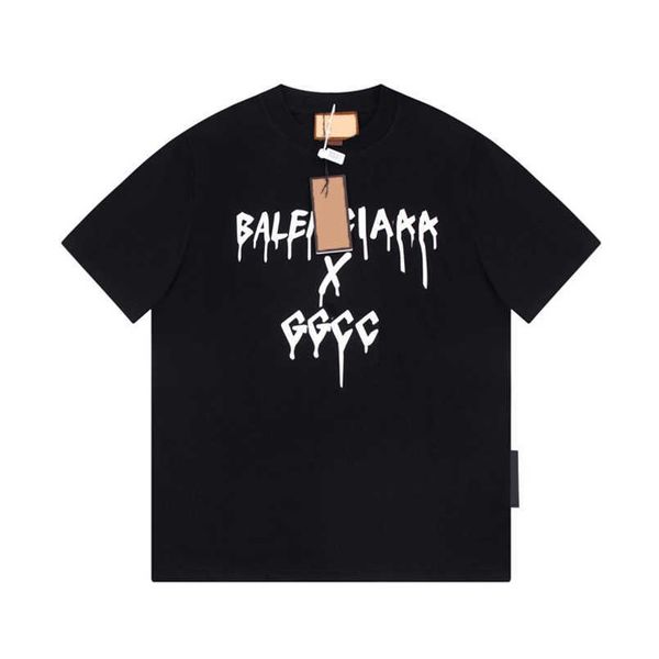 2023 womens designer t shirt tracksuit shirt high edition family co branded graffiti tassel letter sleeve t-shirt, White;black
2023 womens designer t shirt tracksuit shirt high edition family co branded graffiti tassel letter sleeve t-shirt, White;black