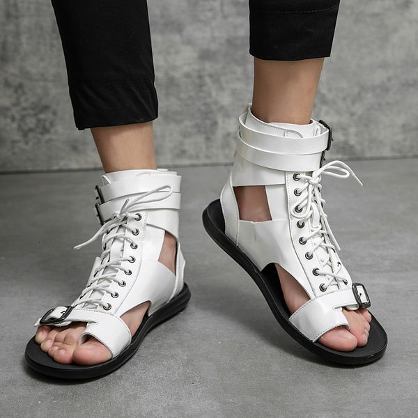 sandals summer white roman men's highbare opentoed beach slippers comfortable soft bottom breathable casual shoes 230410, Black
sandals summer white roman men's highbare opentoed beach slippers comfortable soft bottom breathable casual shoes 230410, Black