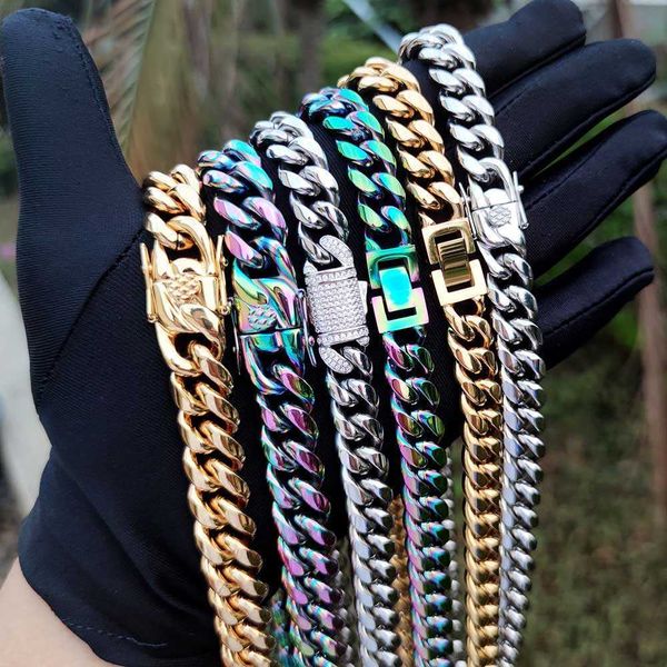 wholesale mens 316 stainless steel miami cuban link chain cadenas hip hop necklace jewelry kolye 18k 24k gold plated cuban chain, Silver
wholesale mens 316 stainless steel miami cuban link chain cadenas hip hop necklace jewelry kolye 18k 24k gold plated cuban chain, Silver