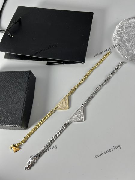 with box fashion womens chain bracelets full diamond triangle bracelet pave diamonds cover the iconic triangle elegant modern and innovative, Black
with box fashion womens chain bracelets full diamond triangle bracelet pave diamonds cover the iconic triangle elegant modern and innovative, Black