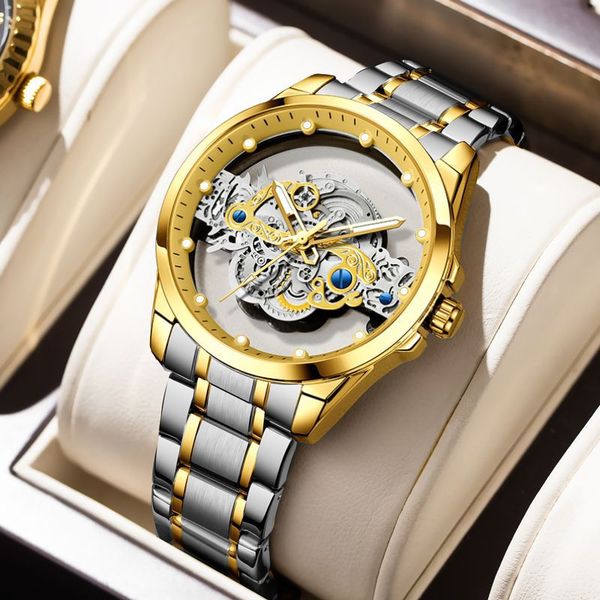 men's automatic orologio watch donna movement mechanical watchs 904l stainless steel watches size 40mm super luminous waterproof sapphi, Slivery;brown
men's automatic orologio watch donna movement mechanical watchs 904l stainless steel watches size 40mm super luminous waterproof sapphi, Slivery;brown