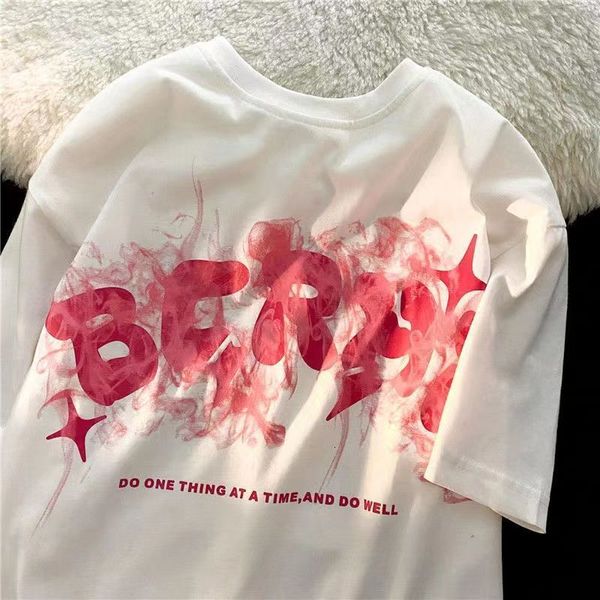 women's tshirt retro smoky letters loose short sleeved men and women super couple oversize half tshirt oversized t shirt 230410, White
women's tshirt retro smoky letters loose short sleeved men and women super couple oversize half tshirt oversized t shirt 230410, White