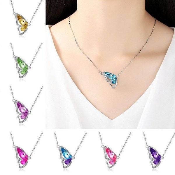 wholesale- pendants necklaces women necklaces butterfly wings necklace pendant necklaces flash genuine sea mixed batch girls jewelry a0775, Silver
wholesale- pendants necklaces women necklaces butterfly wings necklace pendant necklaces flash genuine sea mixed batch girls jewelry a0775, Silver