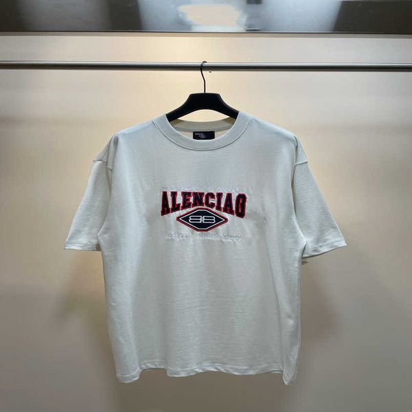 womens designer t shirt tracksuit shirt the correct version of family sleeve english lettered fine embroidered style, White;black
womens designer t shirt tracksuit shirt the correct version of family sleeve english lettered fine embroidered style, White;black