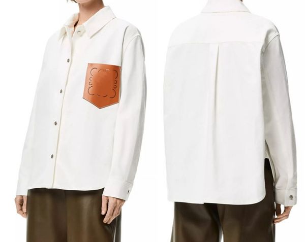 women's t shirts designer pocket loose super 100 match white denim blouse blouse for women
women's t shirts designer pocket loose super 100 match white denim blouse blouse for women