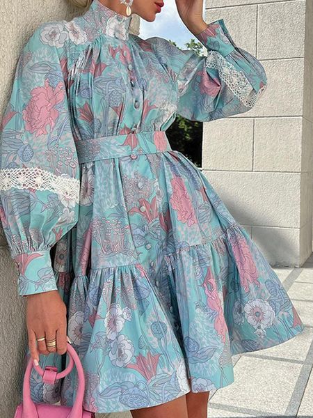 casual dresses women's elegant printed lace bohemian dress puff sleeve high waist standing collar button retro dress autumn fashion par, Black;gray
casual dresses women's elegant printed lace bohemian dress puff sleeve high waist standing collar button retro dress autumn fashion par, Black;gray