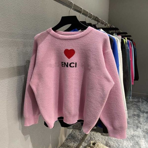 2023 new women's tshirt shirt edition family autumn winter front panel loving heart density knitted loose fit for men women, White;black
2023 new women's tshirt shirt edition family autumn winter front panel loving heart density knitted loose fit for men women, White;black