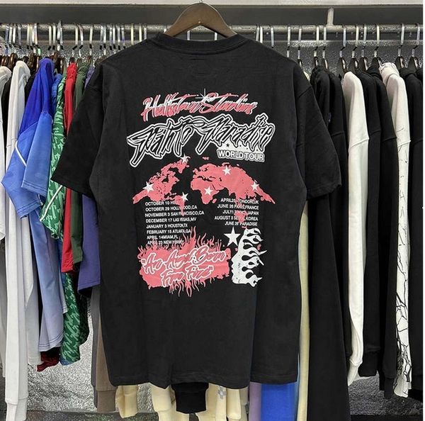 Designers Tees hellstar shirt designer Short Sleeve Tee Top Women foil print Unisex hipster Lettering graffiti Streetwear Rappe, Burgundy
Designers Tees hellstar shirt designer Short Sleeve Tee Top Women foil print Unisex hipster Lettering graffiti Streetwear Rappe, Burgundy