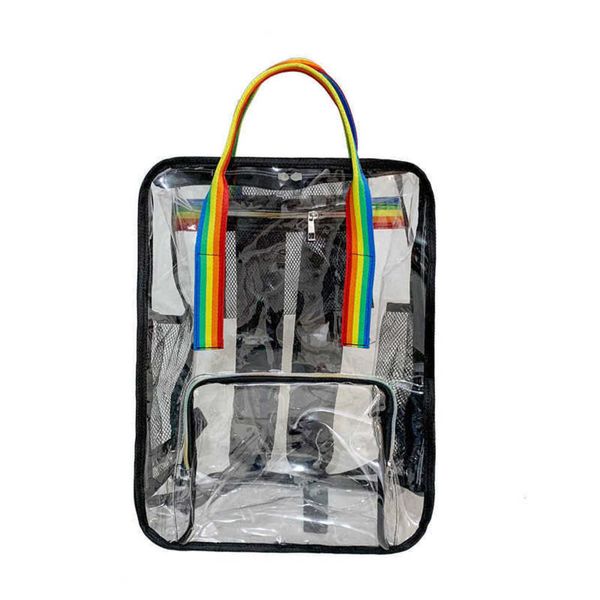 summer transparent backpack school travel bags for teenage pvc transparent station schoolbag 230208
summer transparent backpack school travel bags for teenage pvc transparent station schoolbag 230208