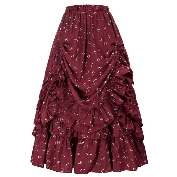 skirts women's renaissance pleated hem ski steampunk high waist flared a-line ski fashion flower print swing maxi ski women's 2304, Black
skirts women's renaissance pleated hem ski steampunk high waist flared a-line ski fashion flower print swing maxi ski women's 2304, Black