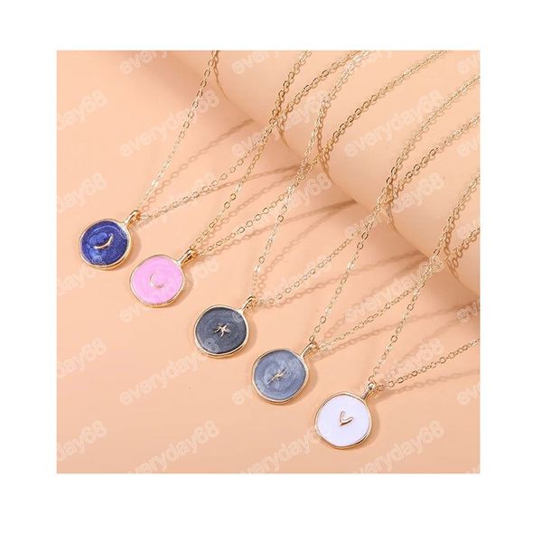 bulk price ladies alloy dripping oil pendant necklaces geometric love moon lightning star female clavicle necklace gift, Silver
bulk price ladies alloy dripping oil pendant necklaces geometric love moon lightning star female clavicle necklace gift, Silver