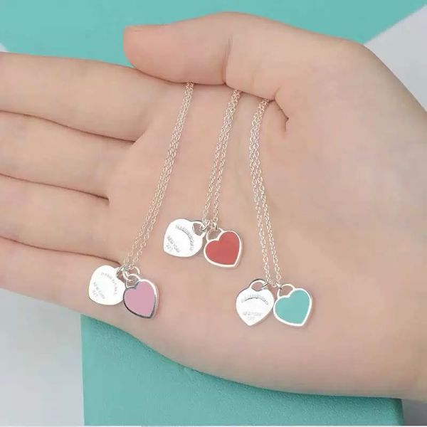 new 100% 925 sterling silver pendant t blue double heart necklace for women engagement return classic fashion love jewelry valentine's
new 100% 925 sterling silver pendant t blue double heart necklace for women engagement return classic fashion love jewelry valentine's