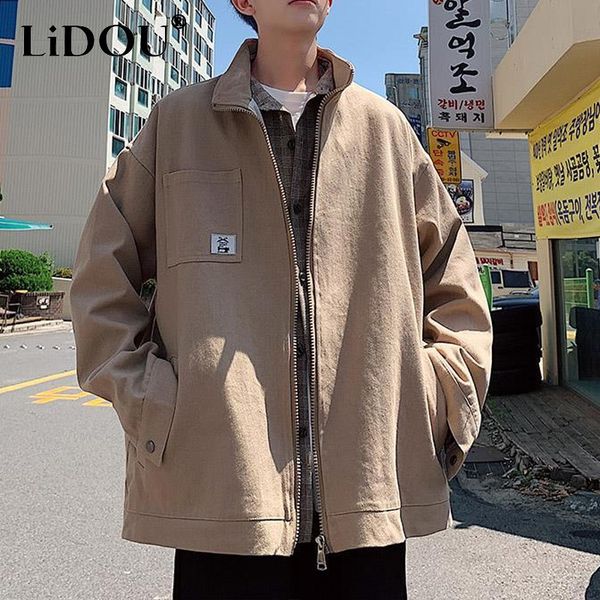 men's jackets 2023 spring autumn long sleeve jacket man solid color pocket y2k zipper coat male loose casual american style out streetw, Black;brown
men's jackets 2023 spring autumn long sleeve jacket man solid color pocket y2k zipper coat male loose casual american style out streetw, Black;brown