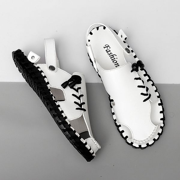 sandals comfy leather mens summer beach shoes men outdoor lightweight casual breathable soft flats male slippers 230410, Black
sandals comfy leather mens summer beach shoes men outdoor lightweight casual breathable soft flats male slippers 230410, Black