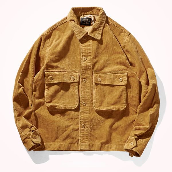 men's jackets corduroy american retro multipocket tooling thick texture lapel striped 230410, Black;brown
men's jackets corduroy american retro multipocket tooling thick texture lapel striped 230410, Black;brown